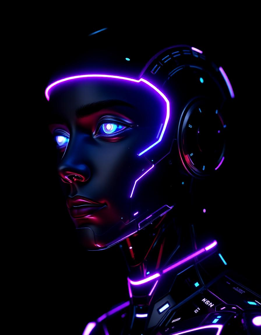 Futuristic AI assistant
